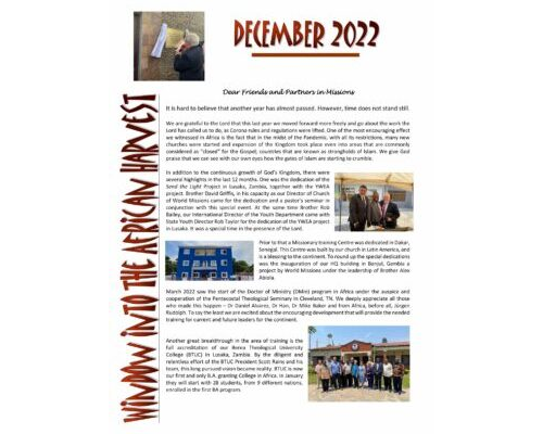 Newsletter Dec 22
