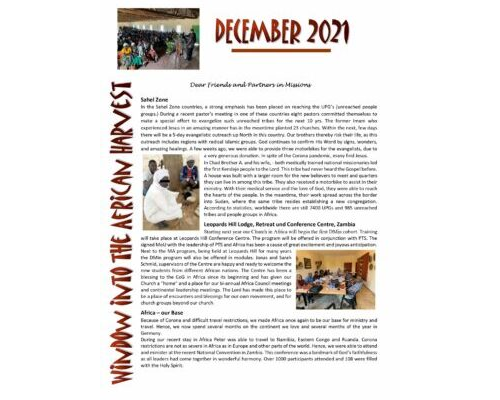 Newsletter Dec 21